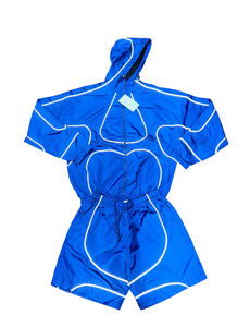 Custom Men's Reflective Nylon Windbreaker <b>Tracksuit</b> Streetwear Set With Casual Embroidered Jacket Reflective Street Style - Product Image 4