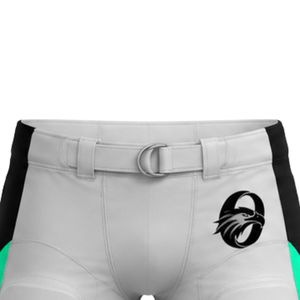 White and Mint American Football Shorts Padded <b>Athletic</b> Team Uniform Breathable Lightweight Comfortable for Match - Product Image 3