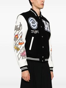 Veste universitaire pour homme de haute qualité avec logo personnalisé, streetwear, veste vintage Letterman, manches en cuir et laine, veste bomber unisexe - Product Image 2