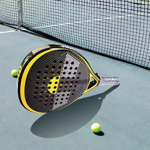 Raquette de paddle ronde en fibre de carbone personnalisée professionnelle avec un design léger et écologique pour les sports de plein air et la compétition - Product Image 6
