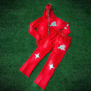 Ensemble de jogging 2 pièces pour homme, effet vieilli et délavé à l'acide, tenue de mode élégante, article de marque 2026, vente chaude - Product Image 2