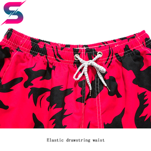 Pantalones Cortos Casuales para Hombre, Impresión Personalizada, Alta Calidad, Color Negro y Rojo, Gran Venta, Diseño Moderno, Pantalones Cortos de Playa de Algodón - Product Image 6
