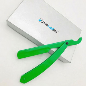 Rasoir droit turc en acier inoxydable à lame unique, manuel, sûr et jetable, pour l'épilation des aisselles et des poils. - Product Image 5