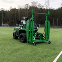 Déplaceur de buts de football hydraulique monté sur tracteur avec cadre réglable pour terrains de sport - Prix de dépôt