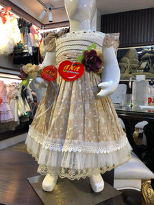 Vestido de algodón de belleza con diadema para niños Temporada de primavera Disponible en 2 colores y tamaños personalizados - Product Image 5