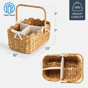 Panier à couches pour bébé fait main, panier de rangement tressé, organisateur de chambre d'enfant, panier de table à langer portable, vente en gros usine - Product Image 2