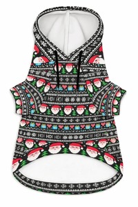 Christmas Print <b>Dog</b> Hoodies Cotton Warm Winter Pet <b>Clothes</b> Funny Design Comfortable Fit <b>for</b> <b>Dogs</b> - Product Image 3