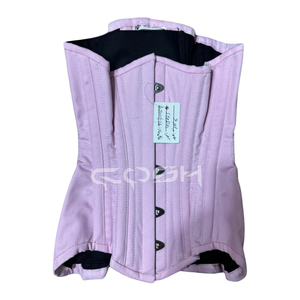 Ceinture Corset Rose Pâle Respirante 100% Coton pour Femme, Serre-Taille Sous Poitrine, Corsets de Fitness – Fabricant - Product Image 1