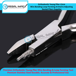 Alicates Ortodónticos Juveniles de 13 cm para Doblar Alambres, Formar Lazos y Ajustar Arcos Dentales, Instrumento Dental Premium - Product Image 3