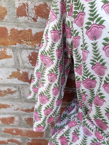 Kimono en coton imprimé fleur indienne unisexe Robe de plage pour adultes avec cordon de serrage pour hommes et femmes - Product Image 3