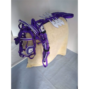 Conjunto de Arnés para Caballo de Cuero y Nailon Resistente |   Equipo Ecuestre Ligero y Ajustable para Entrenamiento y Carreras, Venta al Por Mayor, Exportación a India - Product Image 3