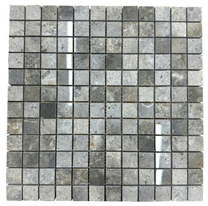 Mosaico Cuadrado de Mármol Pulido Multicolor de 8mm, Resistente al Agua, Ecológico, con 5 Años de Garantía, para Paredes Interiores Modernas y Baños - Product Image 1