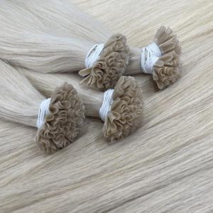 Extensiones de Cabello Humano con Punta en U, Color Rubio, Precio al por Mayor, Cabello Real para Trenzas, Proveedores de Cabello Vietnamita Original - Product Image 1