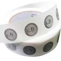 Mini étiquette matérielle ronde étanche RFID NFC PET 860-960MHz étiquette de contrôle d'accès