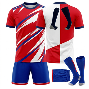 Custom Sportswear Men <b>Soccer</b> Jersey with Logo and Numbers Digital Print Spandex/Polyester Quick Dry Summer Uniforms - Product Image 1