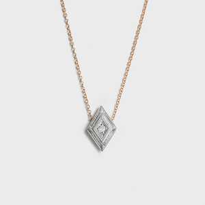 สร้อยคอจี้เพชรสลักลายวินเทจ ทองคำแท้ 14k ทรงกลม เพชรเลี้ยงในห้องปฏิบัติการ ตัวล็อกแบบก้ามกุ้ง ดีไซน์เรียบหรู เหมาะสำหรับใส่ทุกวัน เครื่องประดับคุณภาพสูง - Product Image 5
