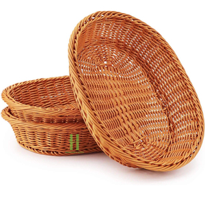 BEST SELLER Natural Oval Rattan <b>Storage</b> <b>Basket</b> Set of 3 Handmade Woven Eco-Friendly Home Organizer Decorative <b>Basket</b> - Product Image 3