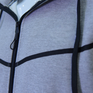 เสื้อฮู้ดซิปผู้ชายแบบปรับแต่งได้ ผ้าหนา 380 กรัม ล้างสีแบบแอซิดวอช สำหรับฤดูหนาว กันยับ ระบายอากาศได้ดี ผ้าฝ้ายฟลีซ 100% ทรงบ็อกซี่แบบครอป - Product Image 4