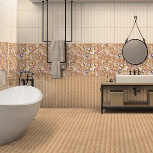 Carrelage céramique super blanc brillant 300x600, design mural minimaliste, idéal pour les intérieurs de bureaux, bâtiments commerciaux, grand format - Product Image 3