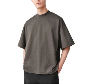 Camiseta de Hombre de Calidad Premium, Corte Holgado, Hombros Caídos, Cuello Redondo, Tejido de Punto Largo, Transpirable y Ecológico - Product Image 3