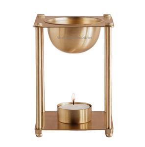 Hot Selling Brass Incense <b>Oil</b> Burner T Light Aroma Warmer for Fragrance <b>Diffusion</b> Golden <b>Essential</b> <b>Oil</b> Burner - Product Image 3