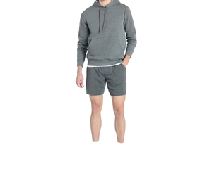 Sudadera con Capucha para Hombre, Color Sólido, Informal, para Otoño, 100% Algodón Tejido, Transpirable, 300g, Gris, Producto Más Vendido - Product Image 2