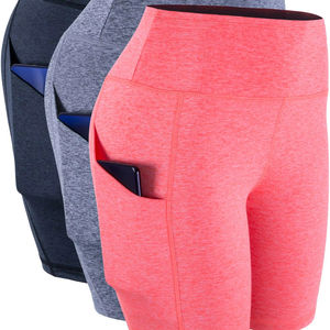 Shorts Deportivos Transpirables de Cintura Alta Anti-Corte para Mujer, Shorts de Gimnasio, Shorts para Correr, Shorts de Yoga - Product Image 1