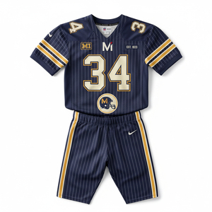 Uniforme de football américain 2026 personnalisé avec logo et nom d'équipe, impression par sublimation, haute élasticité, équipement d'entraînement et de match - Product Image 1