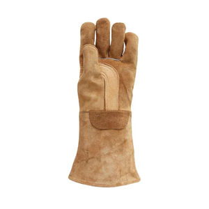 Gants de soudage en cuir de vache résistants à la chaleur et aux flammes, gants de sécurité pour travaux industriels et de construction - Product Image 1