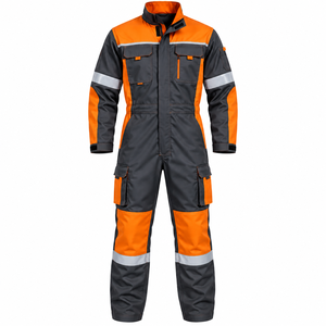 Combinaison de travail robuste anti-rétrécissement, durable, imperméable, écologique, unisexe, en nylon et polyester, couleur personnalisable sur le devant - Product Image 5