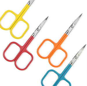 Ciseaux cosmétiques en acier inoxydable pour sourcils, outil de beauté pour cils, outil de maquillage pour soins des ongles, outils de manucure avec pointe de lame tranchante - Product Image 1