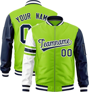 Vestes universitaires pour hommes HOOD CREW, manches en simili cuir, style Letterman, veste de baseball pour garçons, personnalisable, vente en gros - Product Image 2