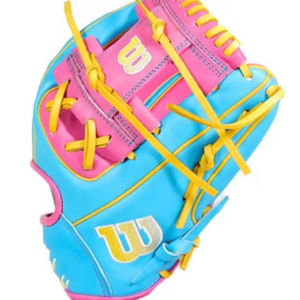 Guantes de Béisbol y Sóftbol Personalizados ERID SPORTS para Niños, Diseño Sólido, Cuero Colorido, para Entrenamiento en Campo Interior y Exterior, Guante de Receptor, Logotipo OEM - Product Image 6