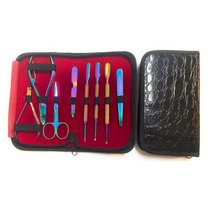 Stainless Steel Care Tools and Organizer Complete <b>Nail</b> Care Grooming <b>Set</b> for Home Salon and Travel Purposes Travel Manicure Kit - Product Image 1