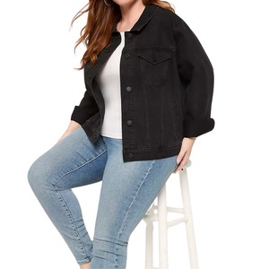 Chaqueta Vaquera para Mujer Talla Grande, Muestra Gratuita, Tela al por Mayor Personalizable, la Mejor Calidad - Product Image 5