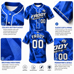 Maillot de baseball personnalisé sublimé en gros – Uniforme d'équipe respirant pour homme, chemise de sport sur mesure à boutons, impression intégrale pour softball - Product Image 4