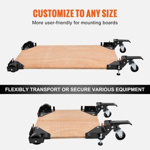 Base Mobile Universale Infinity per Carichi Pesanti, Capacità 400 Libbre, Girevole con Ruote Regolabili 9,5\" X 9,5\" - Product Image 4