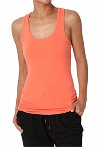 <b>Top</b> Quality <b>Women</b> <b>Knitted</b> <b>Tank</b> <b>Top</b> Solid Color Scoop Neck Casual Breathable Regular Length Cotton - Product Image 4