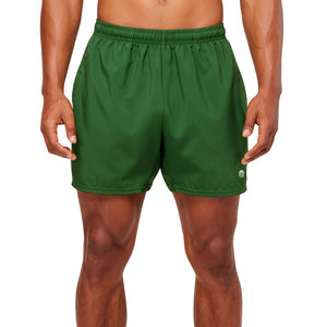 Pantalones Cortos Deportivos para Hombre, Corte Ajustado de 5 Pulgadas, Ligeros, para Entrenamiento, Running y Fitness, Color Verde - Product Image 1