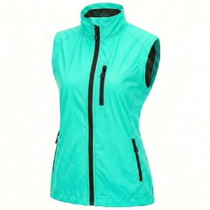 Gilet unisexe léger et respirant en polyester avec fermeture éclair, col mandarin, protection anti-UV, imperméable, coupe-vent et écologique - Product Image 6