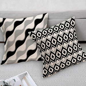 Housse de coussin carrée en coton imprimée décorative personnalisée avec logo personnalisé, pour usage domestique, lavable, antibactérienne - Product Image 6