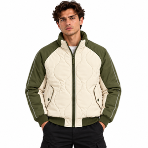 Chaqueta Bomber para Hombre con Logotipo Personalizado, Chaqueta Acolchada, Abrigo de Invierno Cálido, Chaqueta de Burbujas con Cuello Alto, Fabricante de Ropa Exterior, MOQ Bajo - Product Image 3