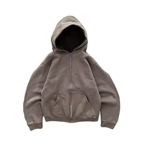 Sweat-shirt à capuche en molleton de coton de haute qualité, épais, personnalisable, fabrication OEM - Product Image 2