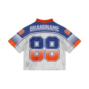 Men Soccer V-Neck Drop Shoulder 280 Gsm Men Oversize Tee Shirt 3D Digital Print Men's Football Mesh Soccer Jerseys T Shirt - Product Image 4