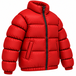 Veste matelassée pour homme de haute qualité, manteau d'hiver matelassé, col montant, veste rembourrée, couleur unie, veste matelassée streetwear personnalisée pour homme - Product Image 3