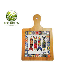 Wooden Pot Ceramic Pads VIETNAM Ceramic Wood Eco-Friendly Square Decorate Painted Antique <b>well</b>-used - Product Image 6