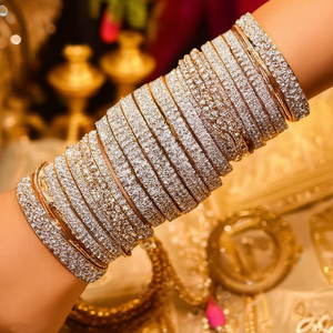 Sparkling Crystal Stone Fancy Bracelets & <b>Bangles</b> <b>Set</b> for Wedding & Festive Wear 10575633NBL_2.6 - Product Image 3
