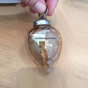 Décoration de Noël suspendue en argent, motif Père Noël, idéale pour les fêtes - Meilleures ventes - Product Image 3