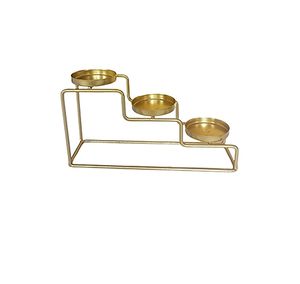 Support de bougie pilier en métal doré en forme d'étoile, fait main, finition polie, pour mariage, événement festif, décoration intérieure - Product Image 6