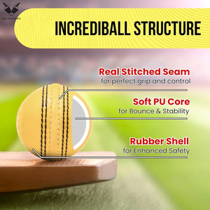Custom Logo Leather Cricket Balls Professional Grade Alum Tanned Yellow With Black Cricket Balls for Practice and Competition - Product Image 5